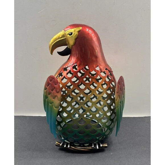 Pink Zebra Other - Pink Zebra Metal Parrot Warmer Wax Melt Shade Decor Art 9.5" Tall New In Box